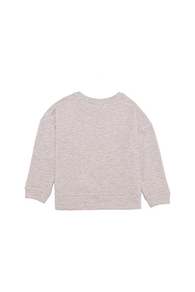 Детские свитшот для девочек с длинным рукавом U.S. Polo Assn., Beige — фото 2