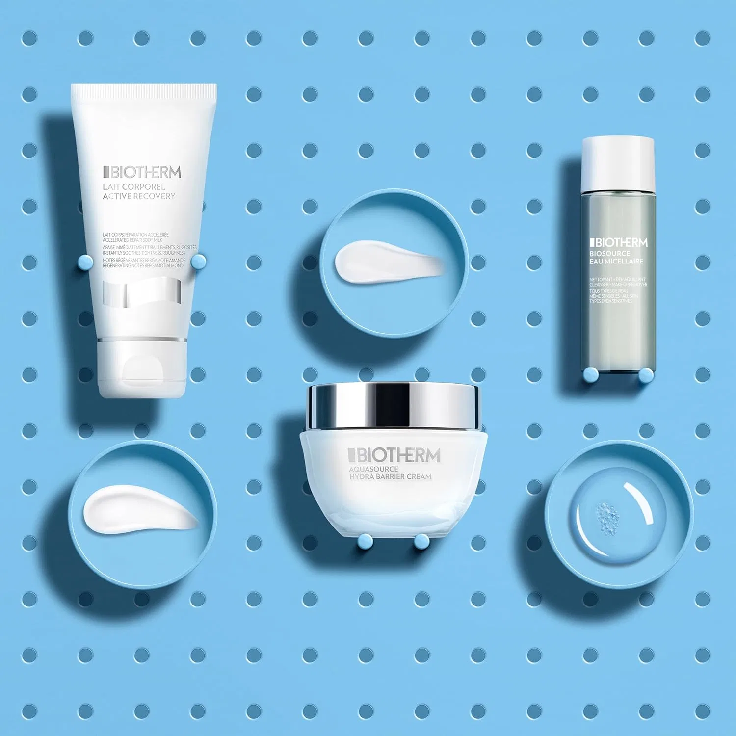 Набор косметики Biotherm Hydra Barrier Cream 50 мл, Eau Micellaire 30 мл, Lait Corporel 50 мл, 3 предмета — фото 2