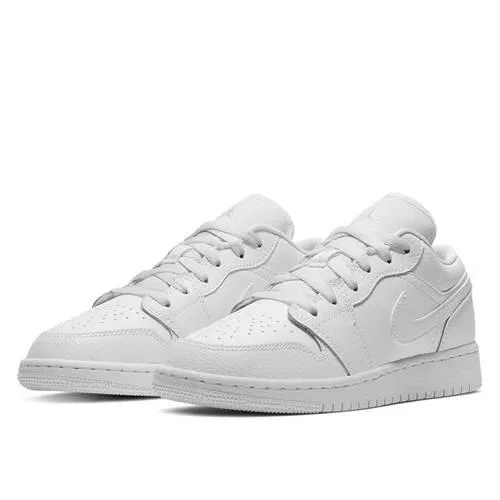 Детские кроссовки с принтом Air Jordan 1 Low Nike, Weiss — фото 2