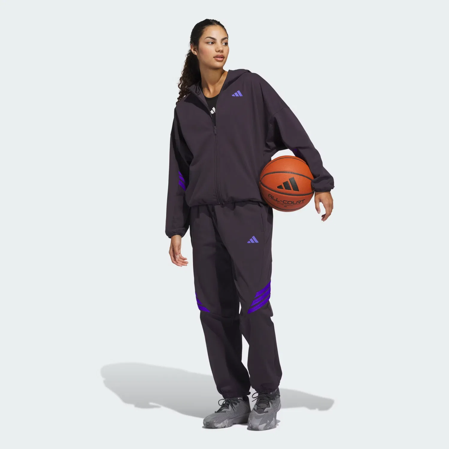 Женские утепленные флисовые штаны Crazy Warm Adidas Performance, черный — фото 3