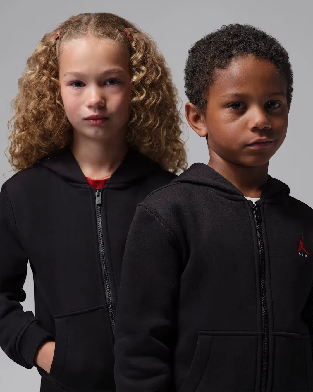 Комплект Jordan Brooklyn Fleece из двух предметов (худи на молнии и брюки) для детей младшего возраста, Black — фото 4