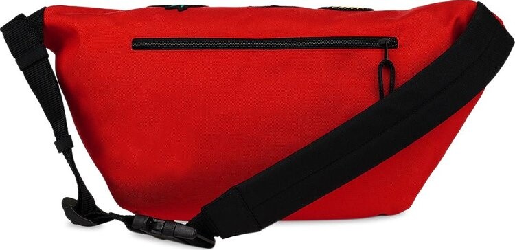 Сумка Balenciaga Explorer Belt Bag With Animation Patches Red, красный — фото 2