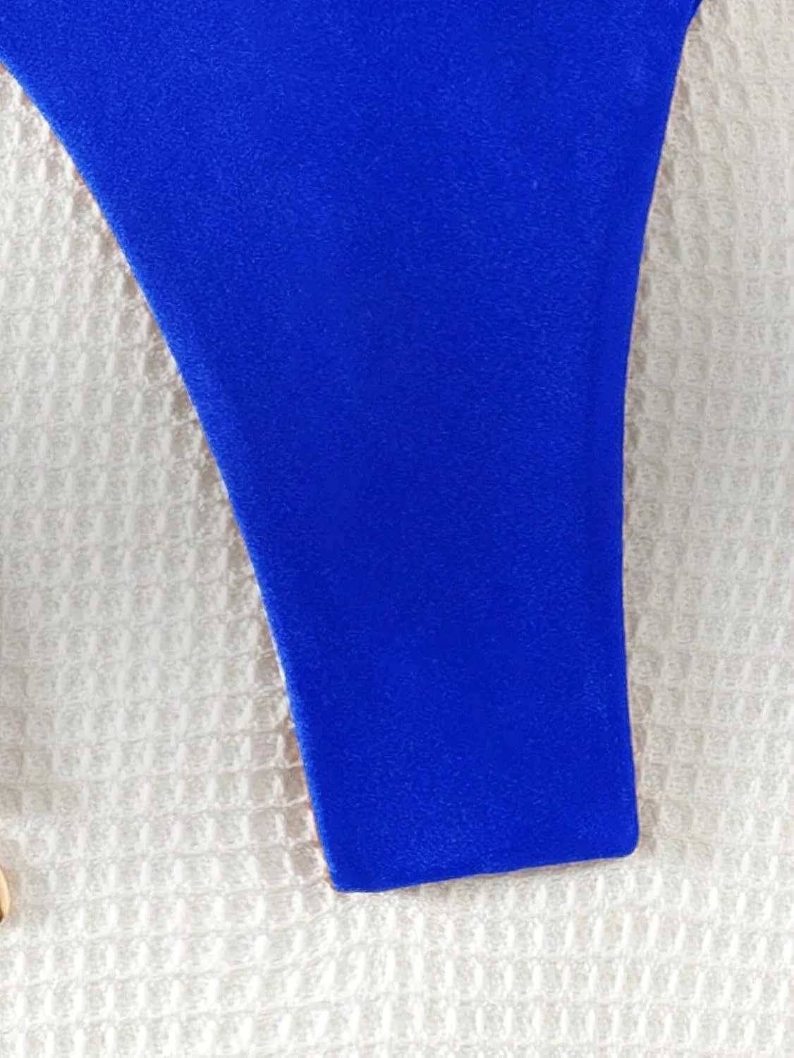 Женский бикини-сет с высокой талией, завязками сзади, Royal Blue — фото 4