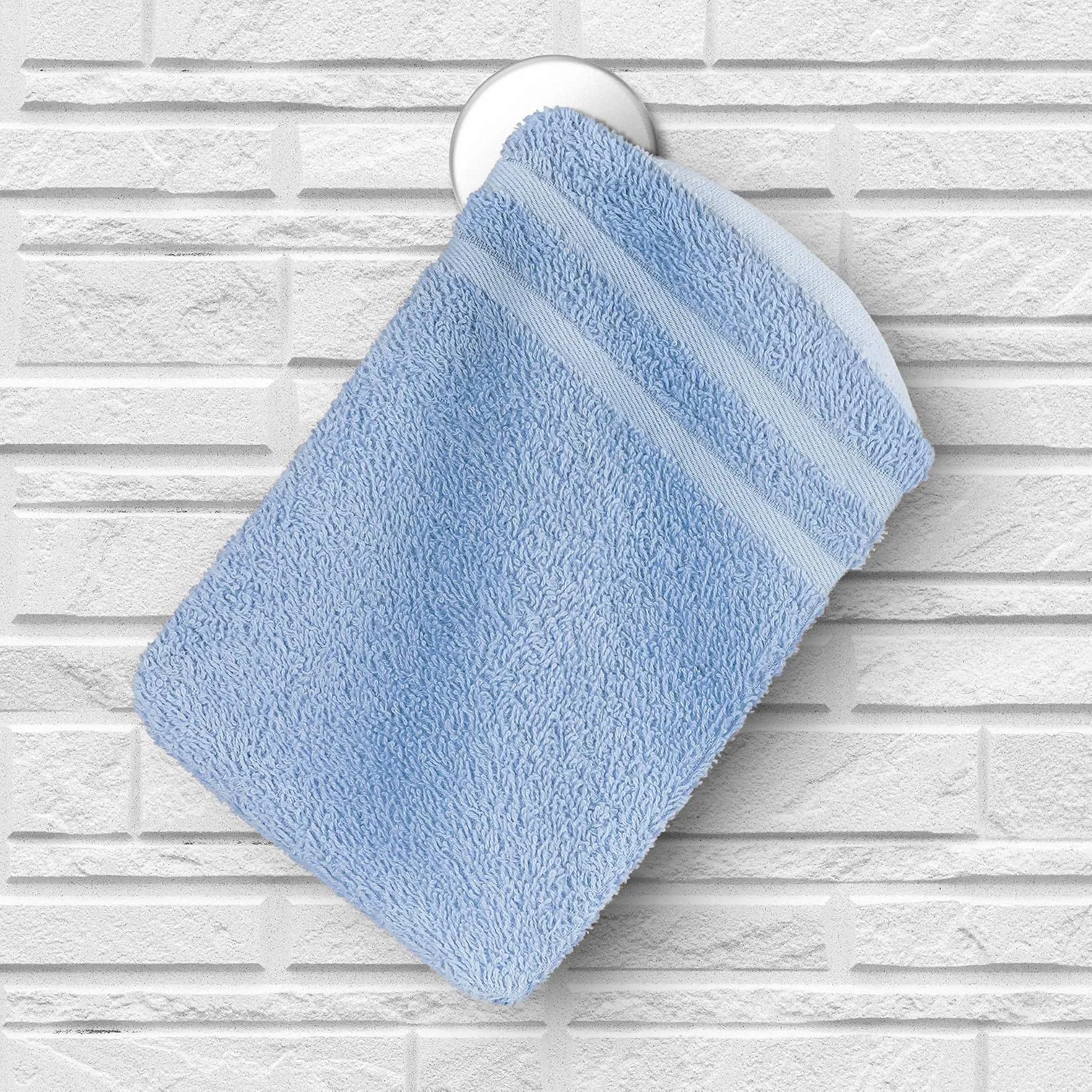 Махровые перчатки для умывания, 500 г/м², StickandShine, набор 2 шт, 15x21 см, Light Blue Stickandshine Inh. Christian Müller — фото 3