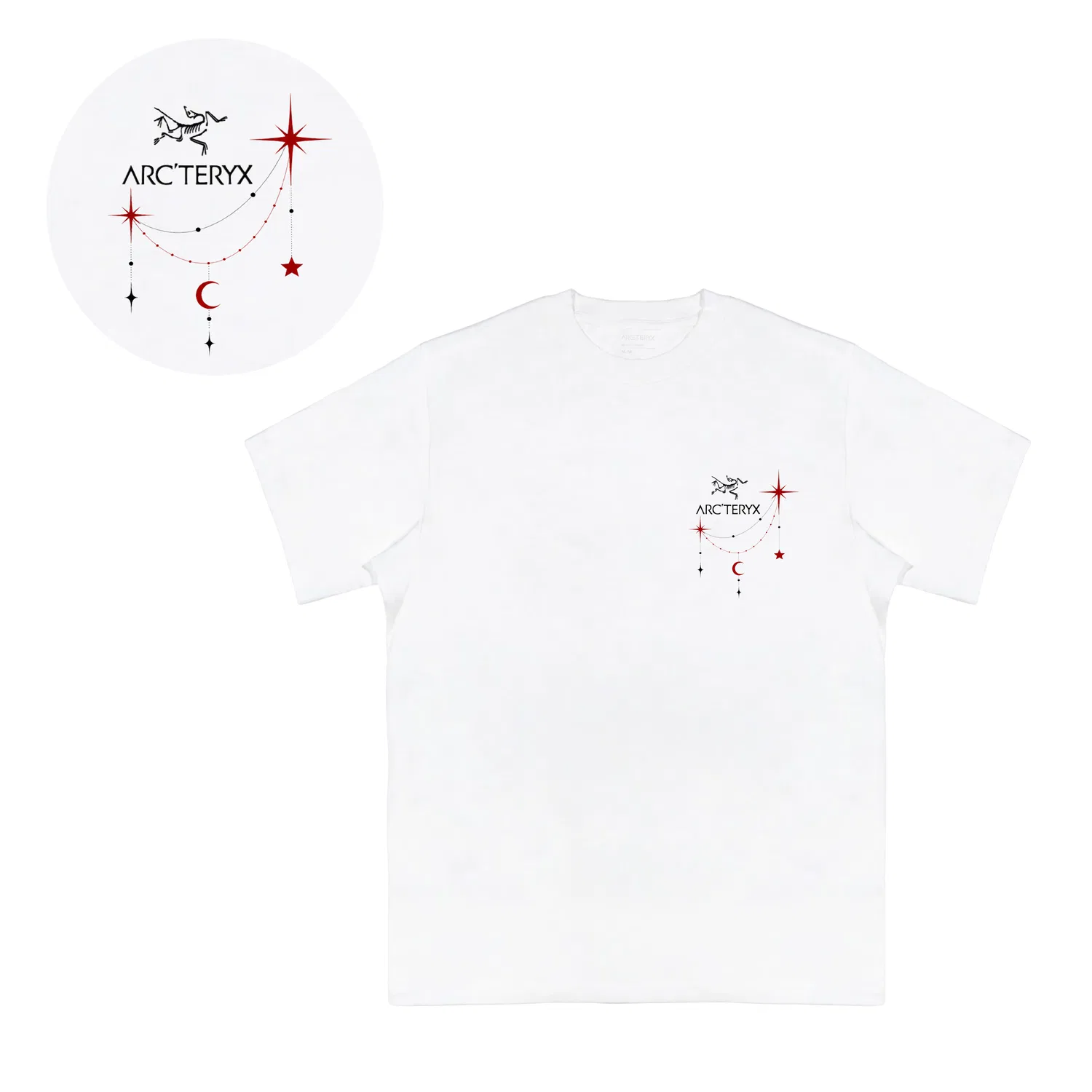 Футболка с круглым вырезом, тонкая White International, Arcteryx, White — фото 4