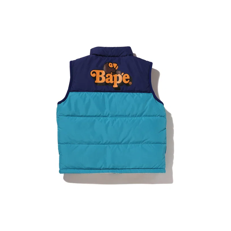 Детский жилет на пуху с воротником-стойкой A BATHING APE, Orange ORX — фото 4