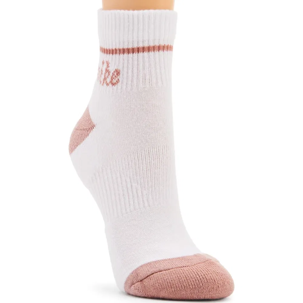Комплект из 3 пар повседневных носков с мягкой подкладкой до щиколотки Nike, White/Pink — фото 4