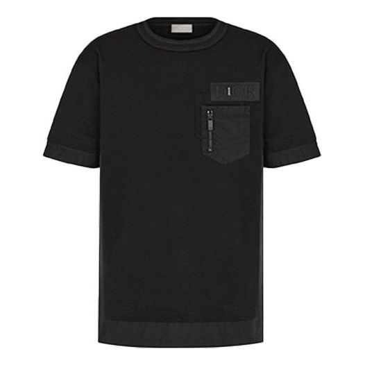 

Футболка men's x sacai crossover fw21 large cotton short sleeve black t-shirt Dior, черный
