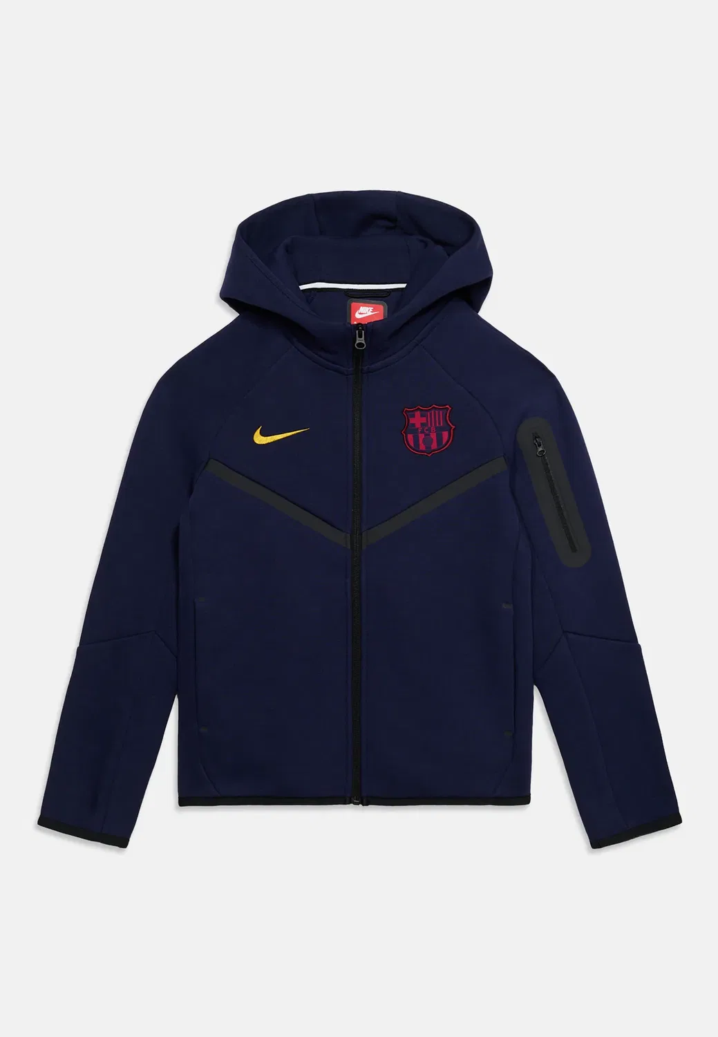 Фк Барселона, куртка на молнии, унисекс - тренировочная куртка Nike Performance, Blackened Blue/Mineral Yellow — фото 3