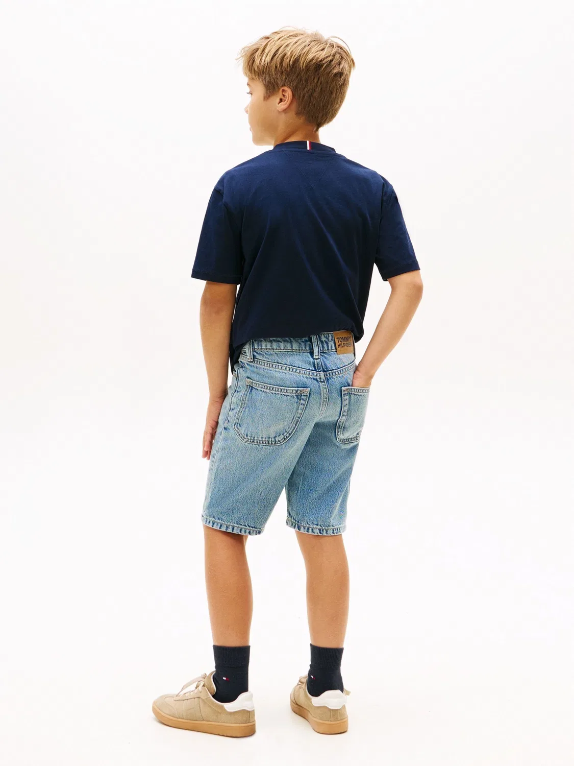 Шорты джинсовые Regular Straight Leg Tommy Hilfiger, синие — фото 3