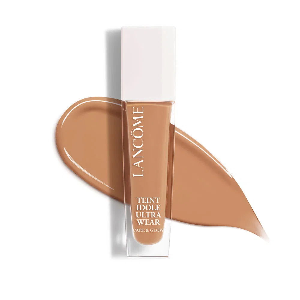 Тональная основа 30 мл с уходом и сиянием TEINT IDOLE ULTRA WEAR care & glow Lancôme, 420W — фото 4