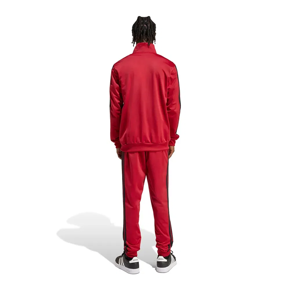 Мужской спортивный костюм с принтом 3 Stripes Tricot Adidas, Red — фото 2