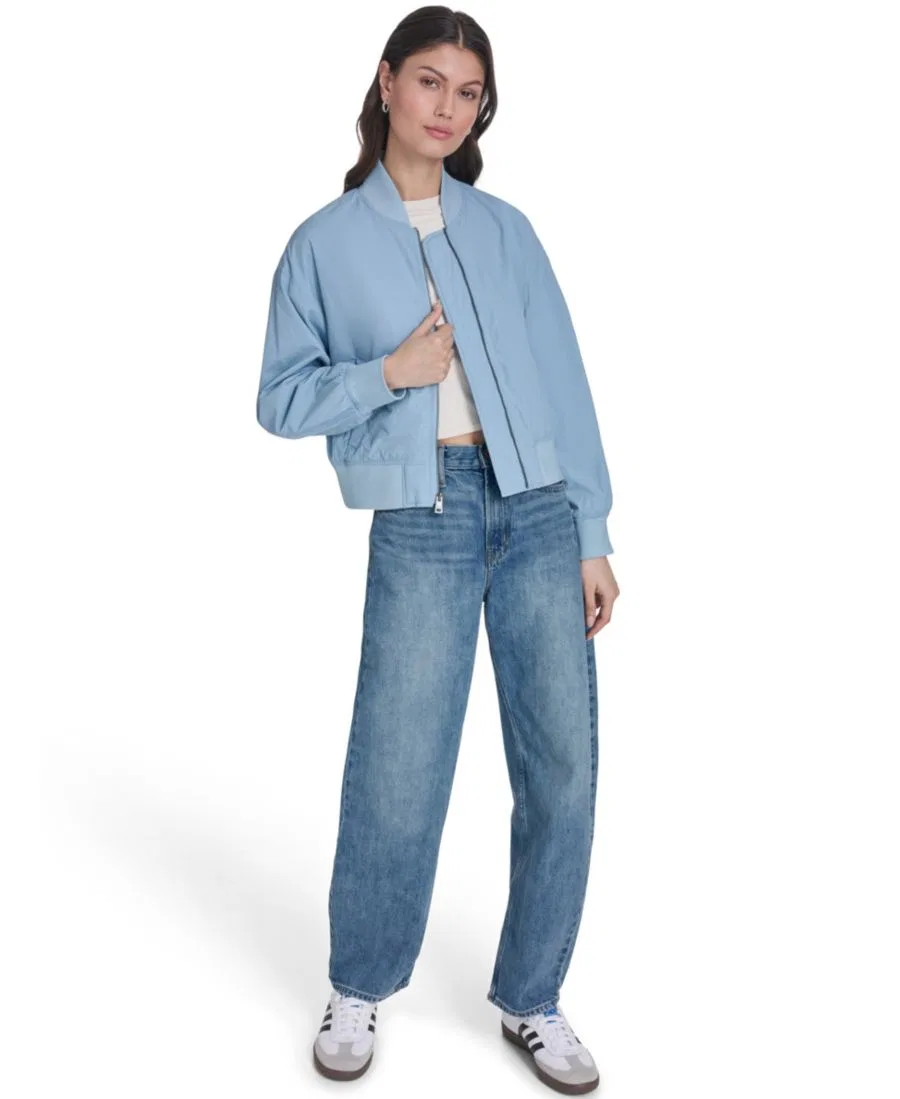 Женская куртка-бомбер из нейлона, модель Lightweight Bomber Jacket Levi's, Blue