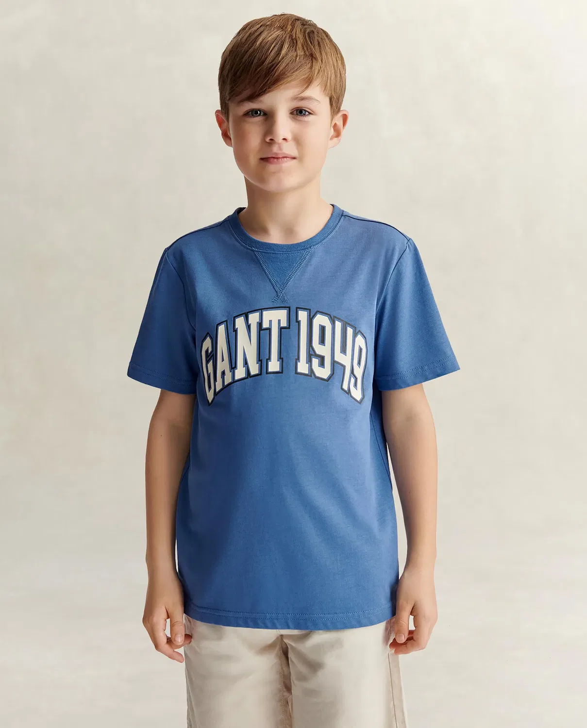 Детская футболка для мальчиков хлопковая Gant, Azul — фото 4