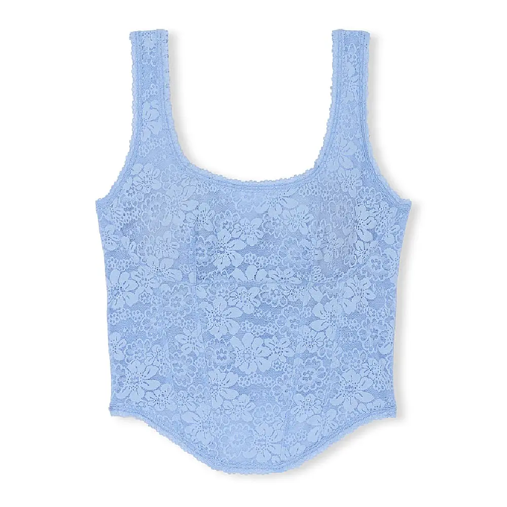 

Топ Victoria's Secret Pink The Cinched Corset Top, синий