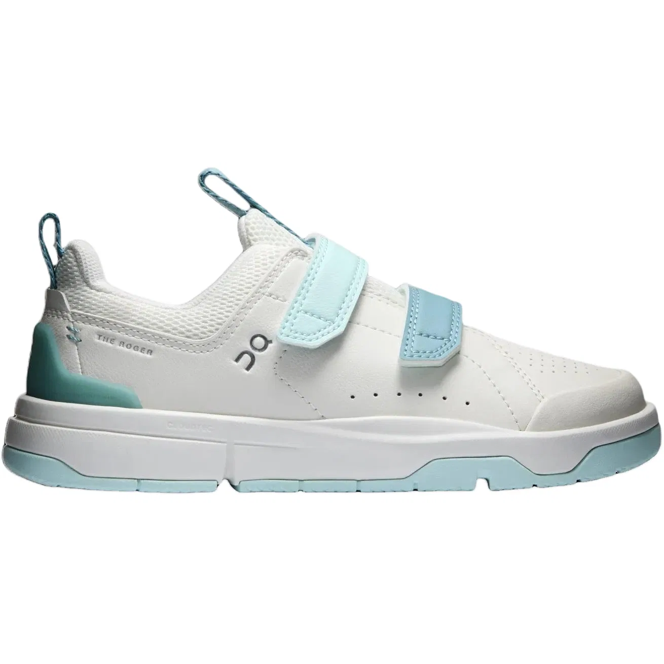 Детские повседневные кроссовки On THE ROGER, Цвет Ivory White Gray Blue — фото 3