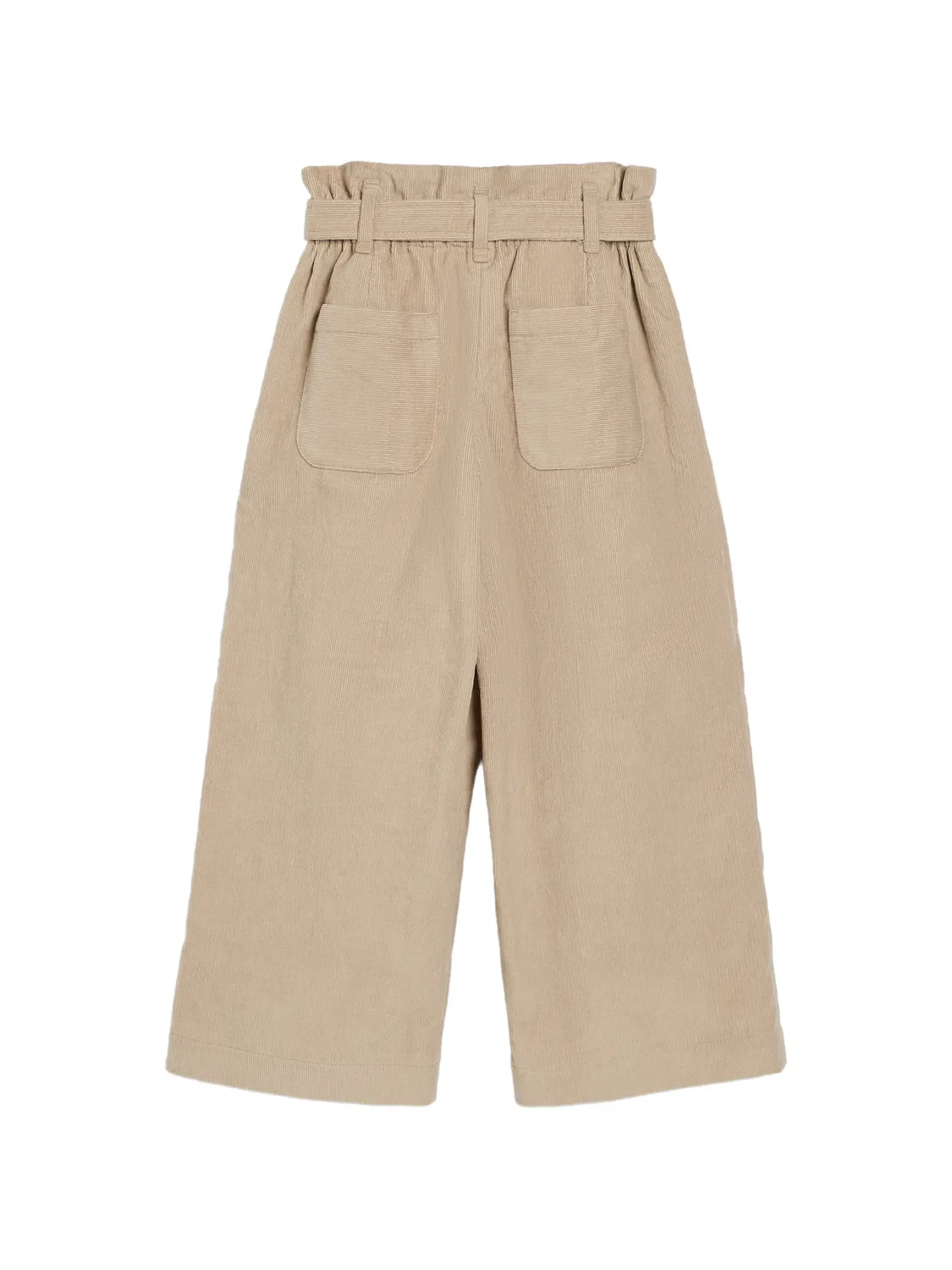 Вельветовые брюки Brunello Cucinelli Kids, нейтральные цвета — фото 2