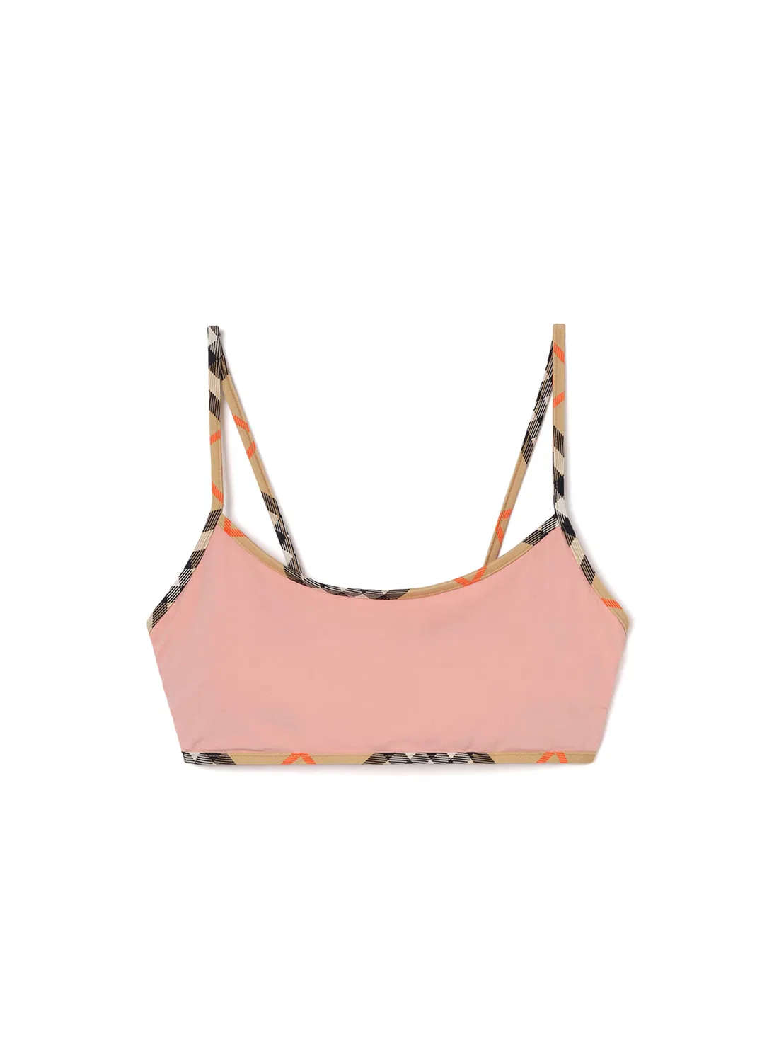 Бикини Burberry Starla, лиф с узором, розовый