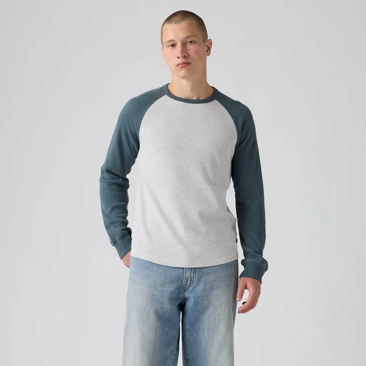 Термофутболка с длинными рукавами и рукавами реглан Levi's, Raglan Block Dark Slate - Multi-Color — фото 3