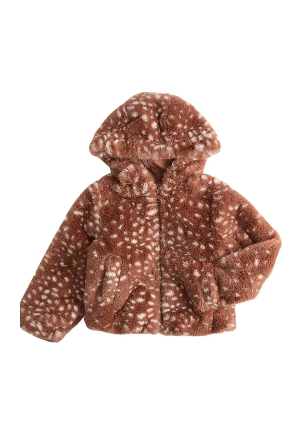 Куртка из искусственного меха (2-8 лет). Унисекс - зимняя куртка Marks & Spencer, Neutral