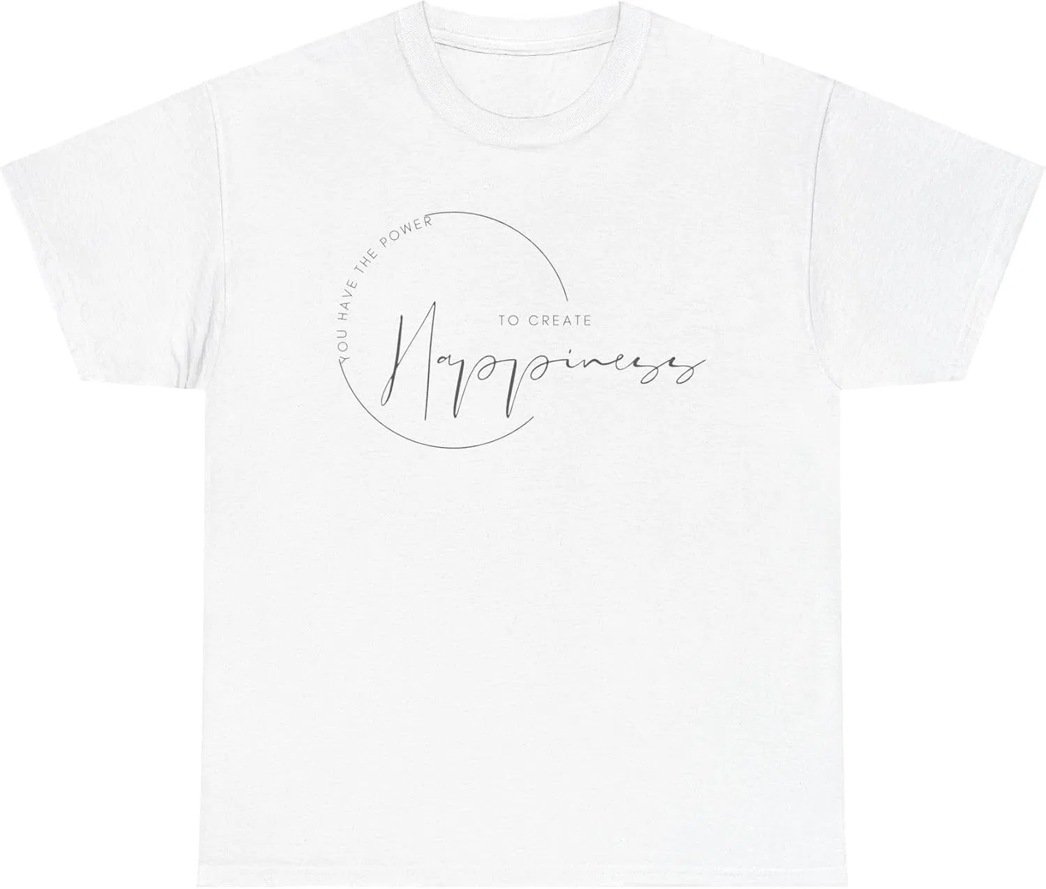 Унисекс футболка с вдохновляющей надписью Heavy Cotton Tee, White — фото 2