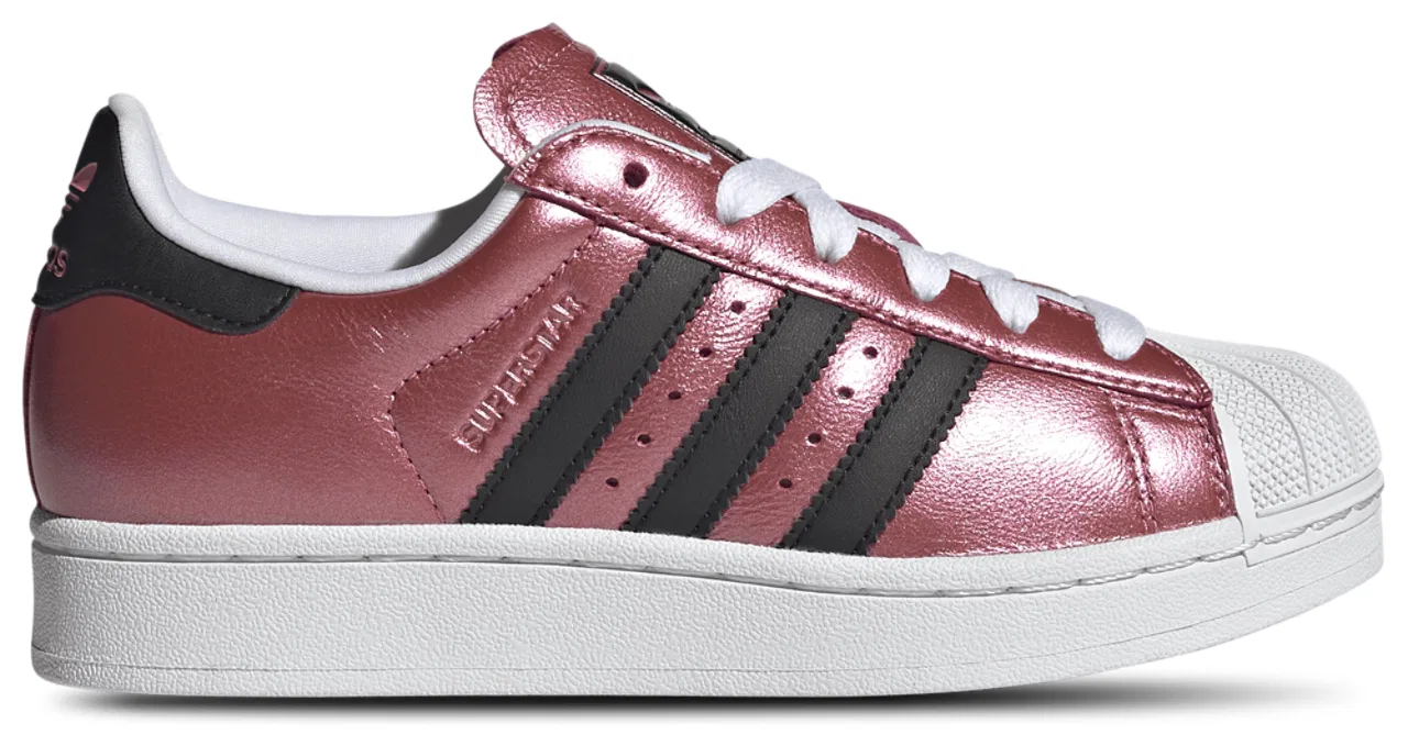 Детские кроссовки для девочек с принтом Superstar adidas, Pink Fusion Footwear White Core Black