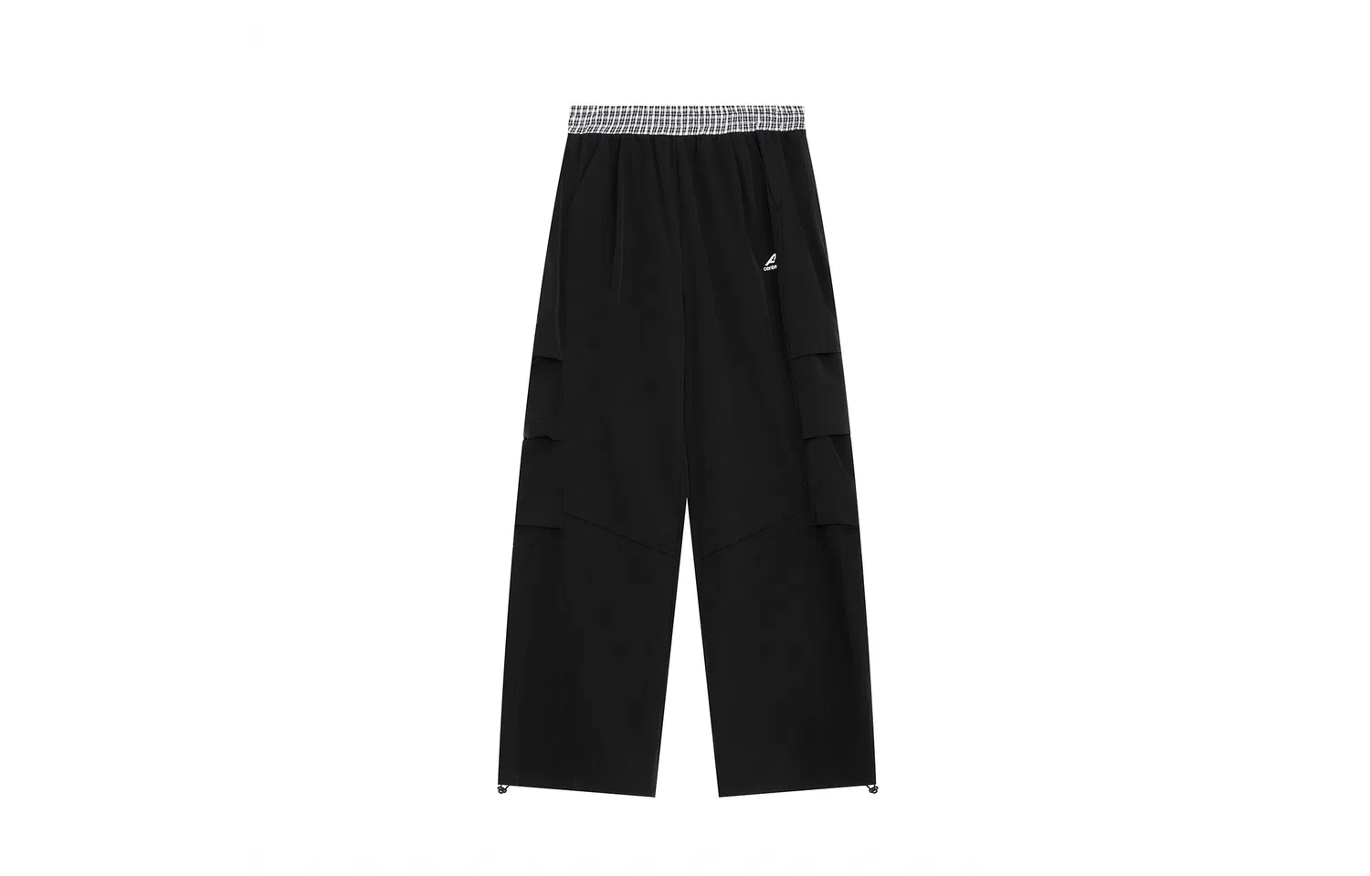Детские брюки свободного кроя с принтом F426, Black