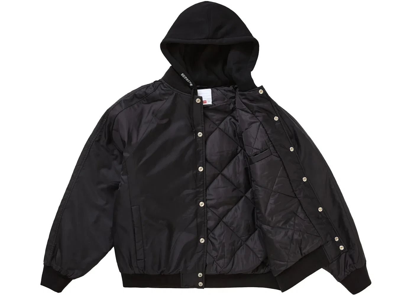 Мужская куртка с капюшоном Supreme Jacket, Black — фото 2