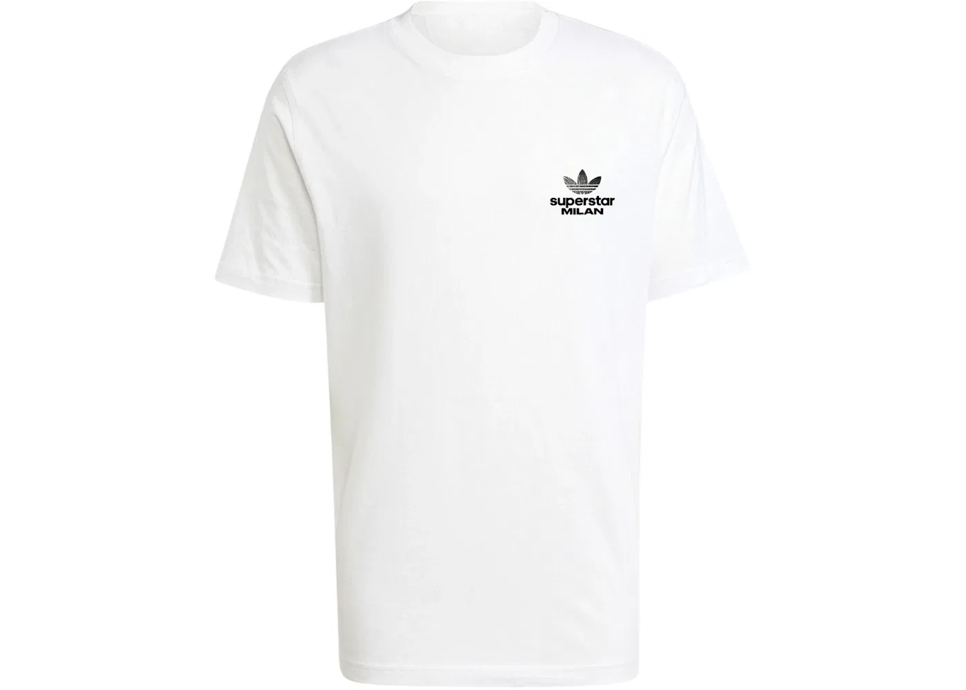 Мужская футболка с принтом Adidas Milan Superstar Graphic T-Shirt, White