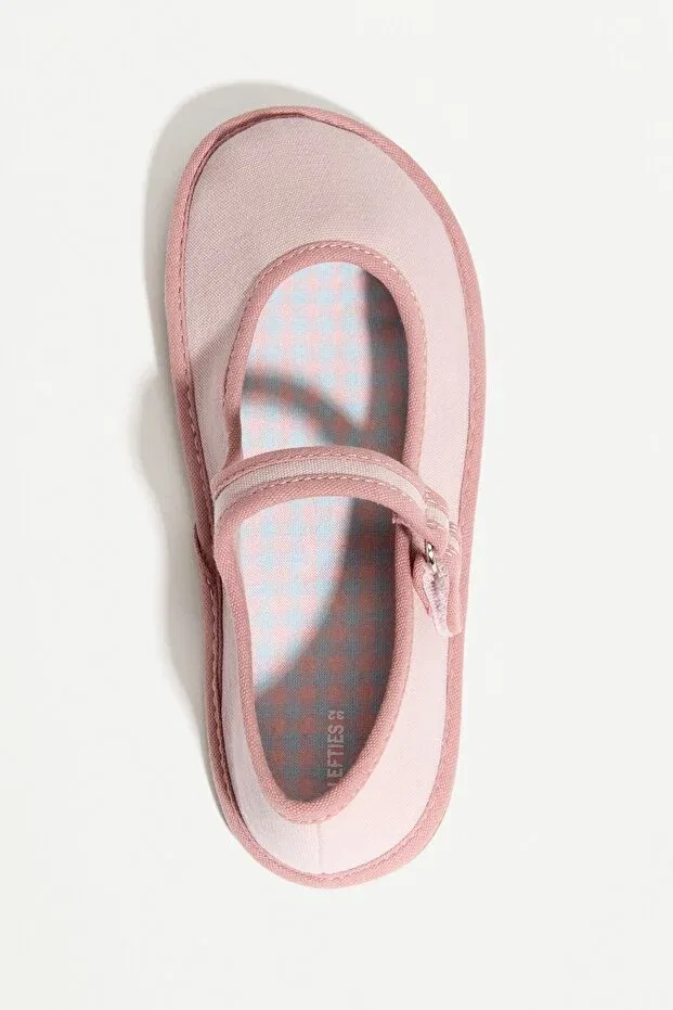 Детские балетки для девочек шнуровка Barefoot Mary Jane Ballet Flats Lefties, Pink — фото 3
