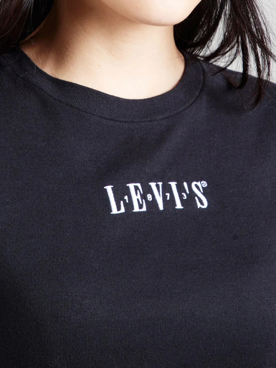 Футболка LEVI'S 'Graphic Essential Sporty Tee' черного цвета — фото 2