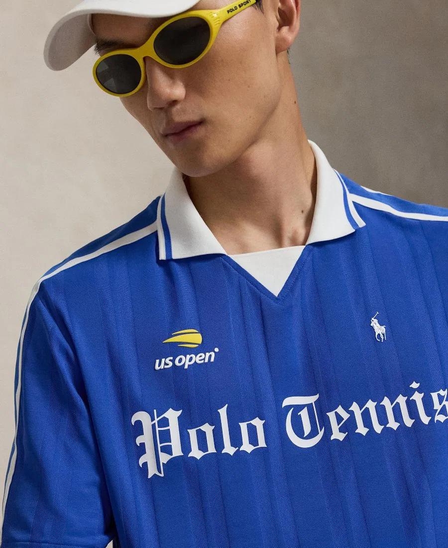 Мужская поло-рубашка с принтом US Open, модель Polo Tennis Polo Ralph Lauren, New Iris Blue — фото 3