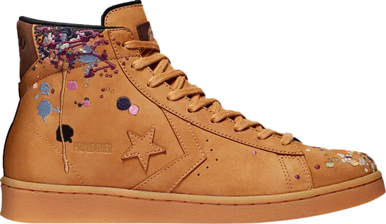 

Кроссовки Converse Bandulu x Pro Leather High Paint Splatter - Flux, коричневый