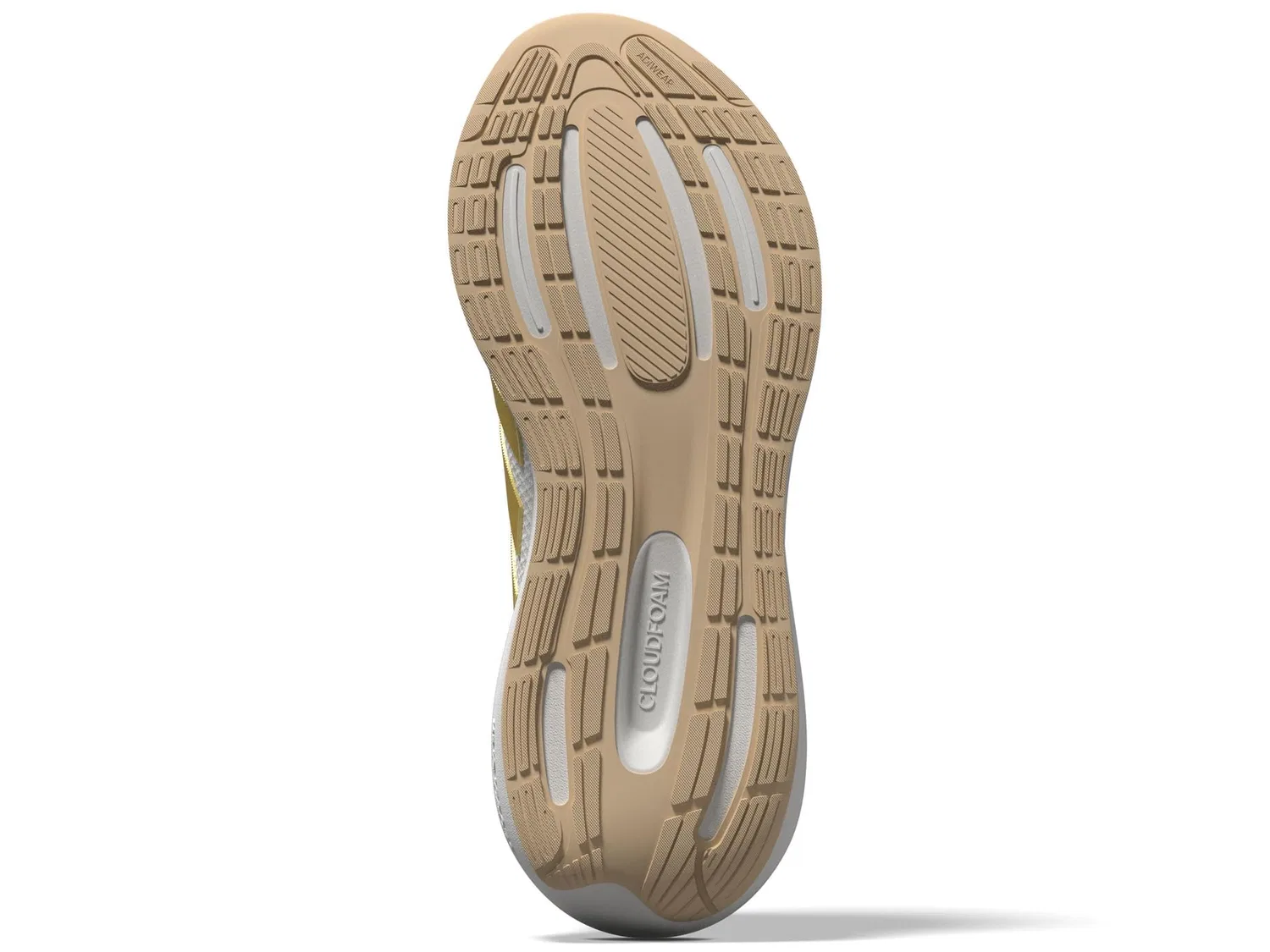 Детские кроссовки для мальчиков с принтом Run Falcon 3.0 Adidas, White Gold Metallic Beige Magic — фото 3