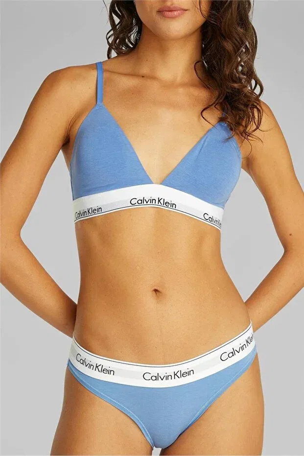 Женский бюстгальтер с V-образным вырезом Calvin Klein, Glacier — фото 4