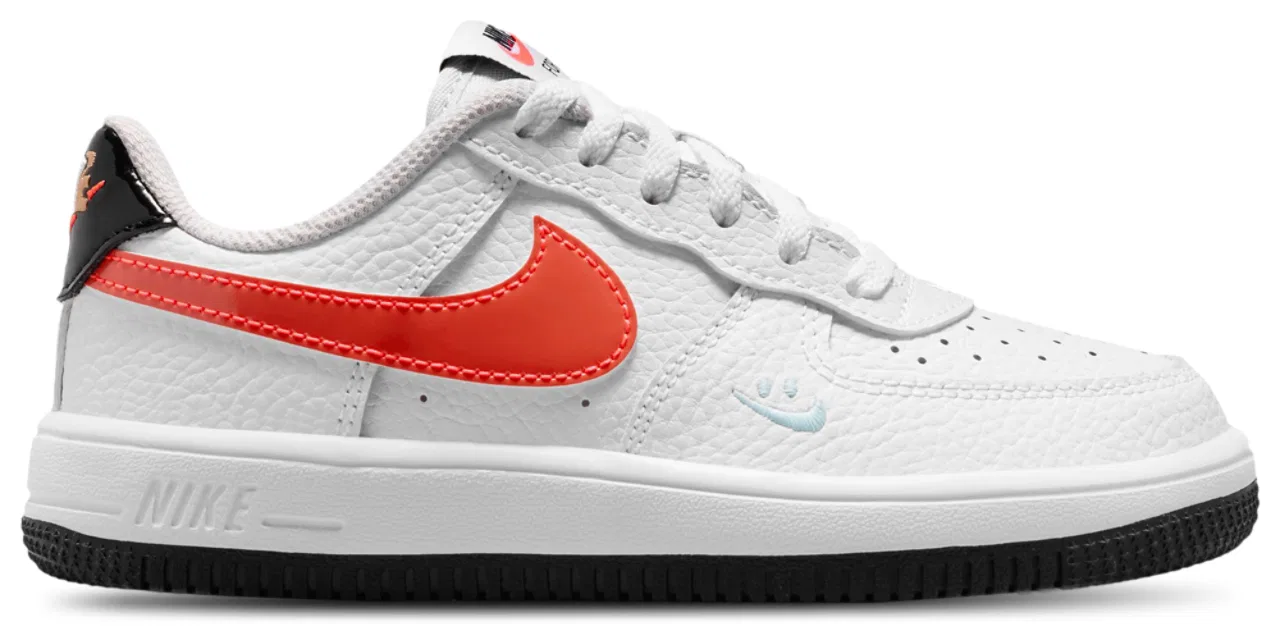 Кроссовки для мальчиков Nike Force 1 Low BP, цвет White/Flash Crimson/Hydrogen Blue