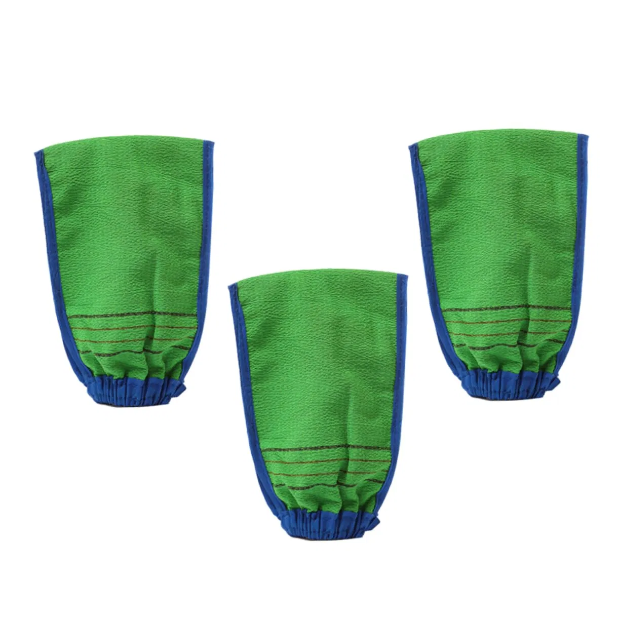 Эксфолиирующие перчатки 3 шт Homoyoyo Bamboo Fiber, Green