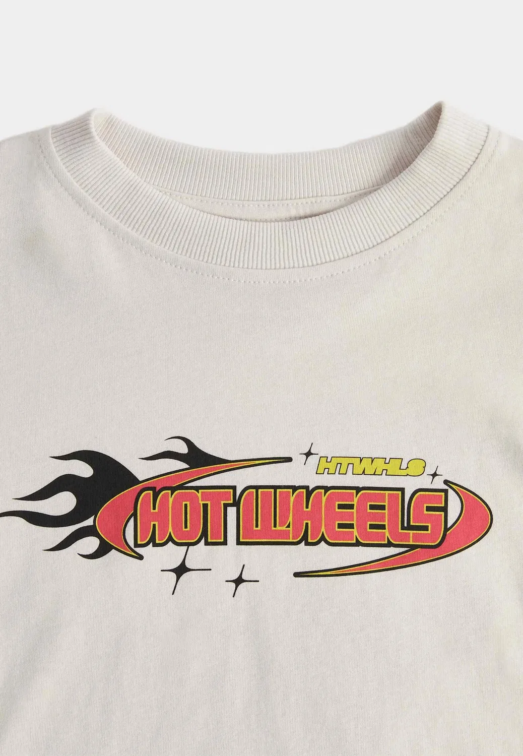 Набор из двух машинок Hot Wheels - футболка с длинными рукавами Marks & Spencer, Cream Mix — фото 2