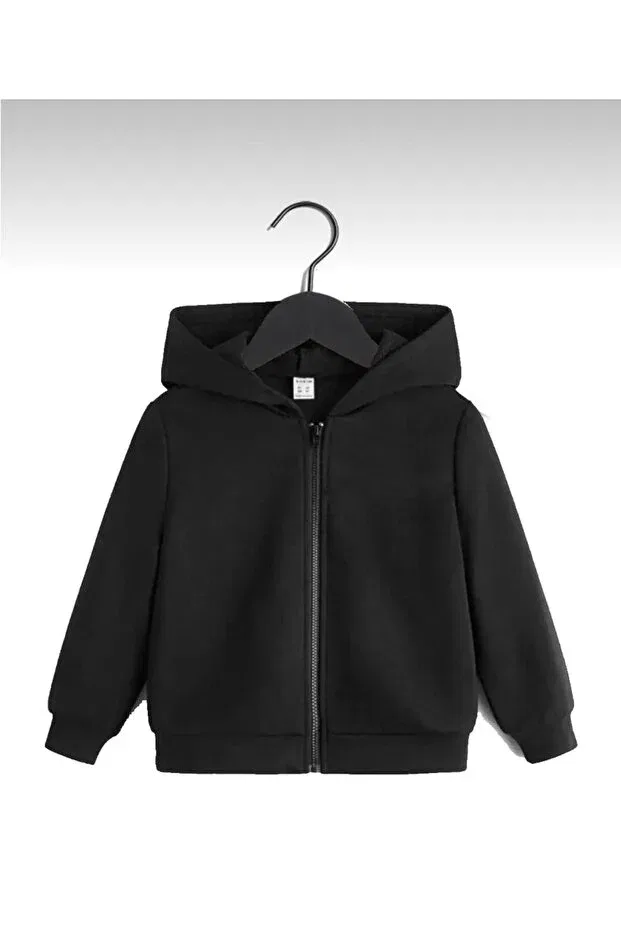Детский кардиган на молнии с воротником-стойкой Generic Brands, Black