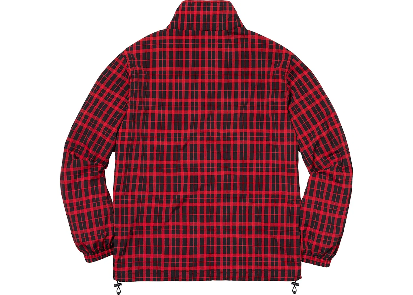 Мужская куртка-пуловер с клетчатым принтом Supreme Pullover, Red — фото 2