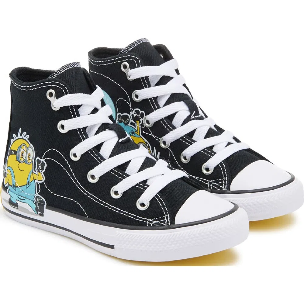 Детские высокие кроссовки Chuck Taylor All Star Converse, Minions Black/Multi