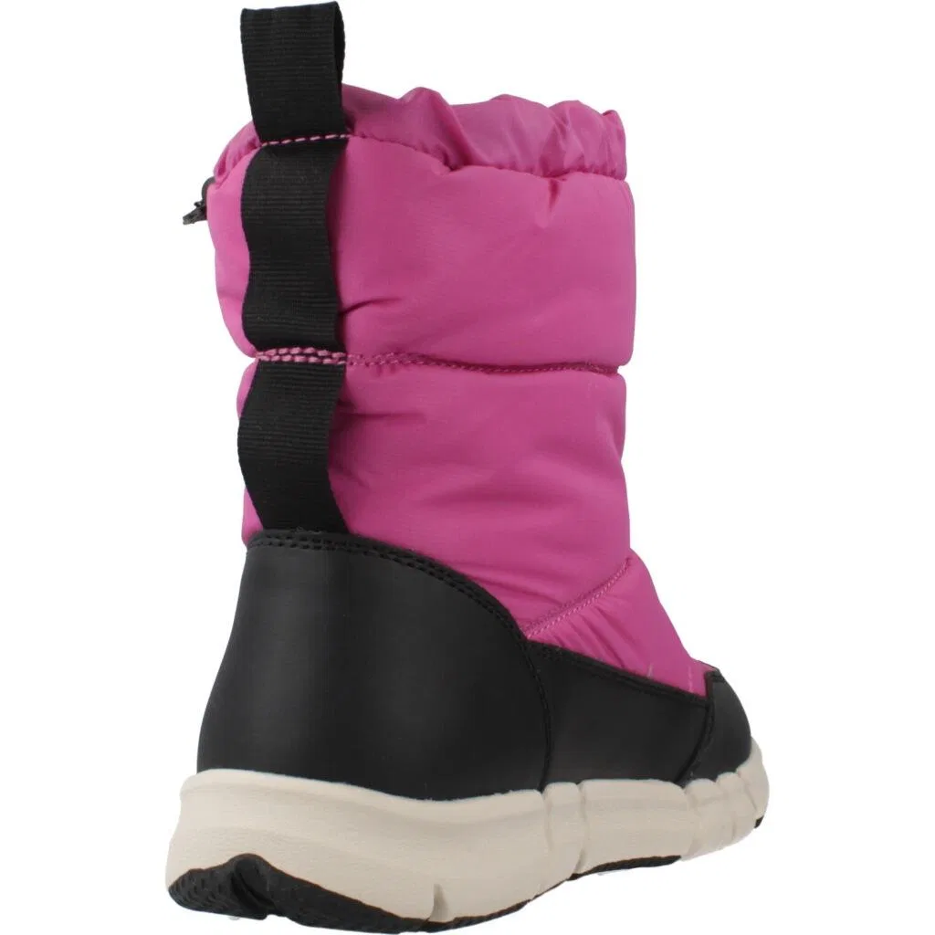 Детские сапоги с технологией Amphibiox Geox J Flexyper Girl B, Rosa Fuchsienrosa Schwarz — фото 3