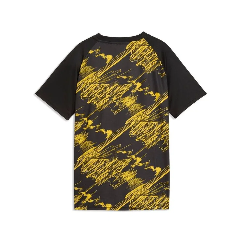 Футболка с принтом Bvb Warm UP Jersey JR Puma, черный — фото 2