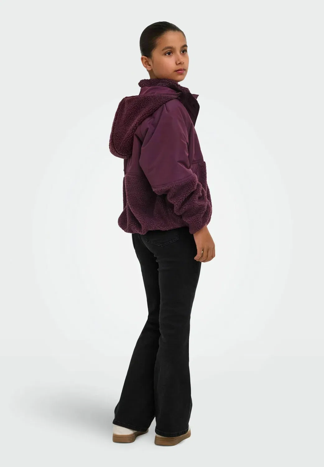 Куртка "Тедди" kognomi teddy jacket - флисовая куртка Only Girls, Winetasting — фото 2