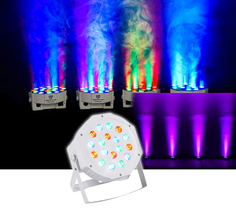 

Прожектор Rockville RockPAR50 White LED Par Can DJ Wash Up Light