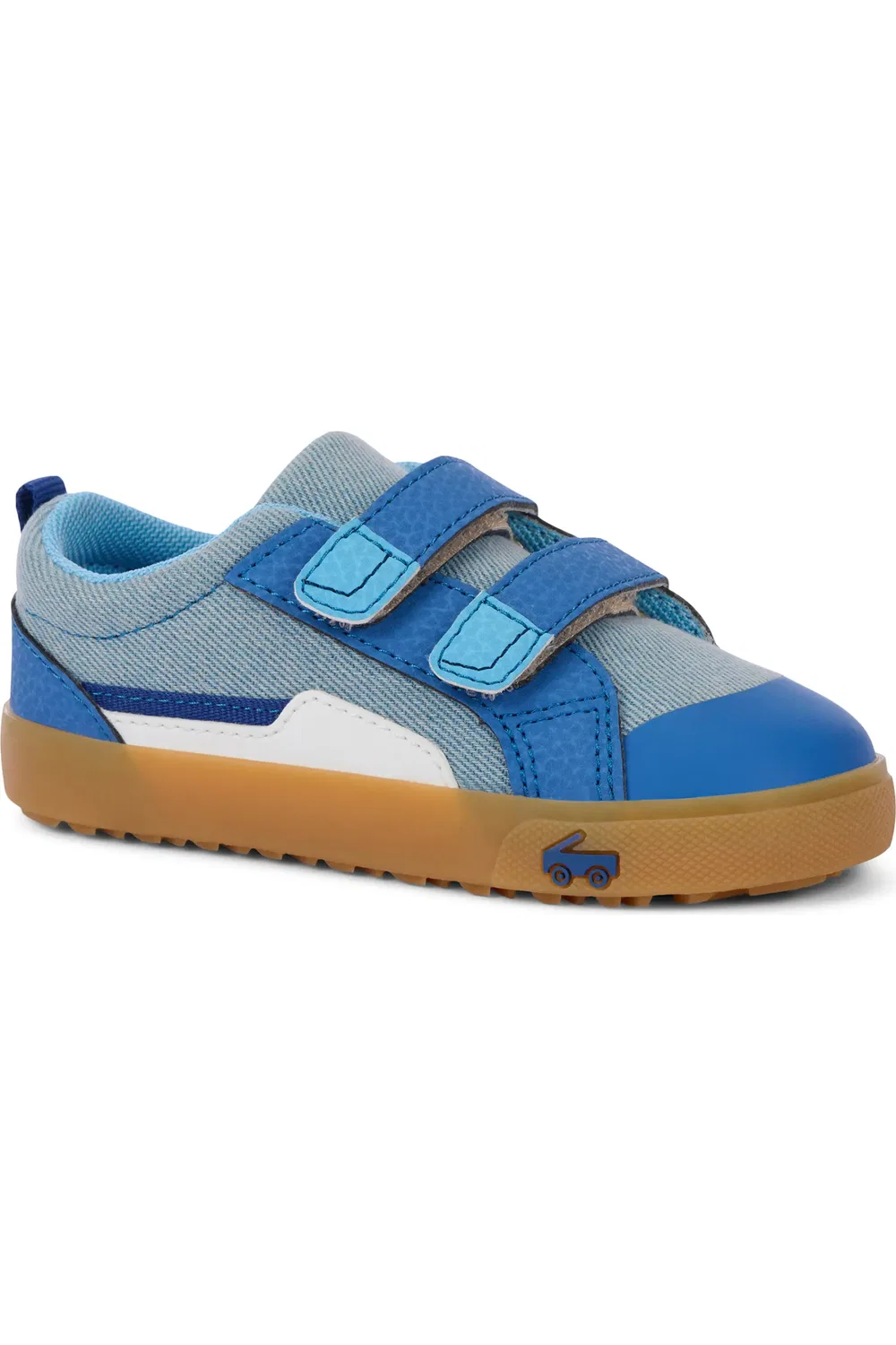 Кроссовки детские на шнуровке Riley See Kai Run, Washed Denim