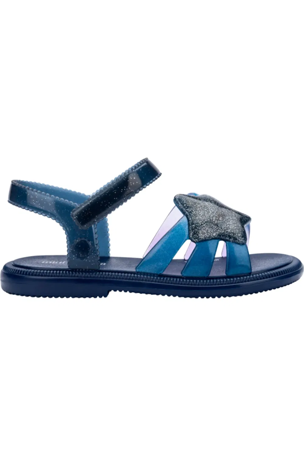Сандалии детские со звездами Hip Sky Mini Melissa, Blue/Glitter — фото 2