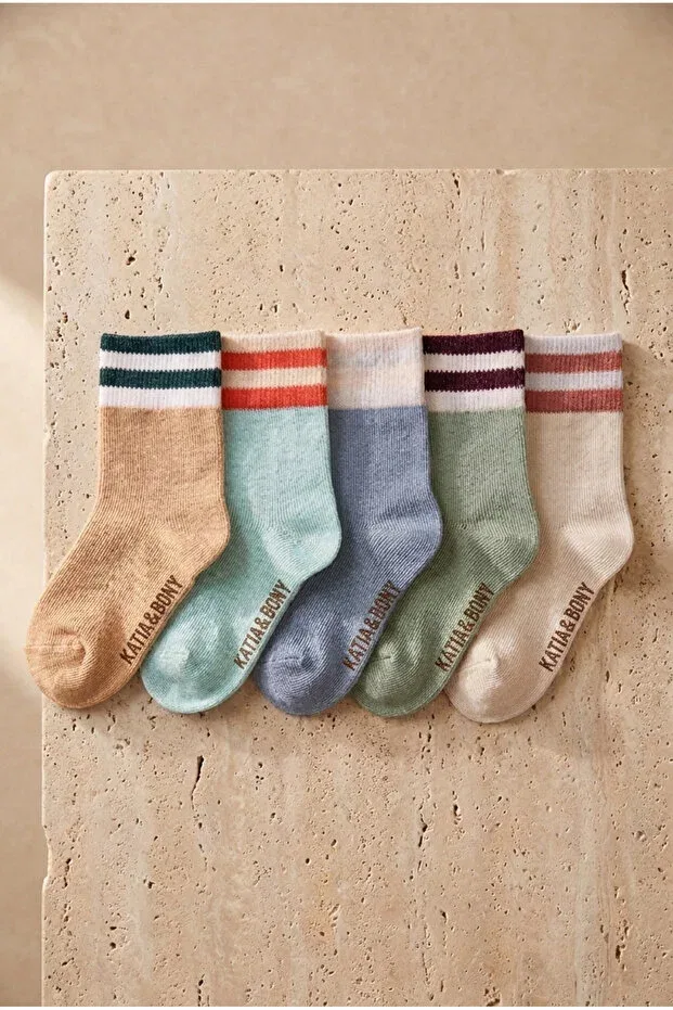 Детские носки с полосками Katia&Bony, Multicolored