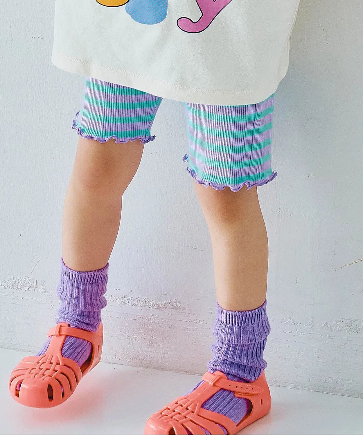 Детские леггинсы с принтом, модель Half Spats, p.premier, Lavender