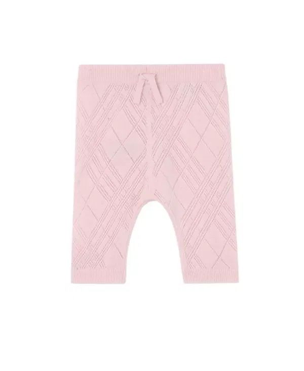 Детский комплект из кашемира Unisex check cashmere two-piece set Burberry, Archive Pink — фото 4